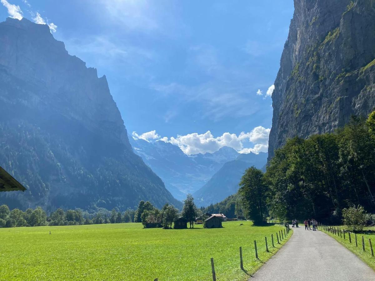 Ferienwohnung Talhaus Lauterbrunnen Bagian luar foto